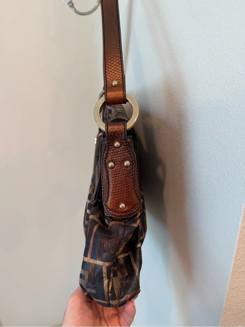 Fendi Zucca Forever Mama Shoulder Bag